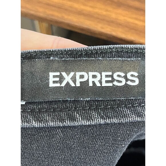 Retro Floral Denim Skirt Black M Embroidery Preppy Western Boho Hippie Indie 80s - Picture 2 of 10